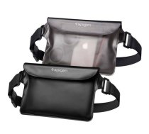 Spigen Universal Waterproof Waist Bag black/black 2pc Universal Waterproof Waist Bag AMP04531  (AMP04531)