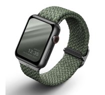 uniq pasek Aspen Apple Watch 40/38/41mm Series 1/2/3/4/5/6/7/8/9/SE/SE2 Braided zielony/cypress green  (UNIQ-40MM-ASPGRN)