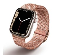 uniq pasek Aspen Apple Watch 40/38/41mm Series 1/2/3/4/5/6/7/8/9/SE/SE2 Braided DE różowy/citrus pink  (UNIQ-41MM-ASPDECPNK)