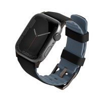 uniq pasek Linus Apple Watch Series 1/2/3/4/5/6/7/8/9/SE/SE2/Ultra/Ultra 2 42/44/45/49mm. Airosoft Silicone czarny/midnight black  (UNIQ-45MM-LINUSBLK)