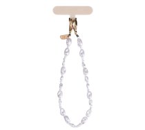 uniq Coehl Perla Handstrap universal phone cord white/white pearl  (UNIQ-PERLA-HPWHT)