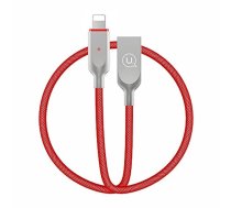 USAMS Kabel power-off U-Sun Lightning czerwony/red 1,9m IPYSUSB203 (US-SJ170)  (IPYSUSB203)