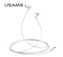 USAMS Stereo headphones EP-37 3.5 mm white/white HSEP3702  (HSEP3702)