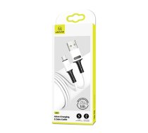 USAMS Kabel U52 microUSB 2A Fast Charge 1m biały/white SJ435USB01 (US-SJ435)  (SJ435USB01)