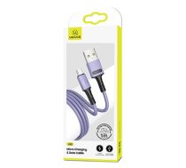 USAMS Kabel U52 microUSB 2A Fast Charge 1m purpurowy/purple SJ435USB04 (US-SJ435)  (SJ435USB04)