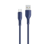 USAMS Cable U68 microUSB 2A Fast Charge 1m niebieski/blue SJ502USB03 (US-SJ502)  (SJ502USB03)