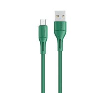 USAMS Kabel U68 microUSB 2A Fast Charge 1m zielony/green SJ502USB04 (US-SJ502)  (SJ502USB04)