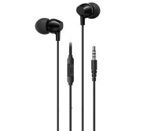 USAMS Stereo headphones EP-47 3.5mm black/black 1.2m HSEP4701 (US-SJ594)  (HSEP4701)