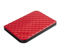 Verbatim Store n Go USB External Hard Drive 3.0 HDD 1TB Red 53203 (53203)