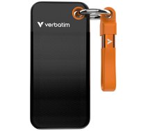 Verbatim External Drive Pocket SSD 256GB USB-C 3.2 gen.2 black-orange 32418 (32418)