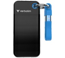 Verbatim External Drive Pocket SSD 512GB - keychain with USB-C 3.2 gen.2 cable black-blue 32283 (32283)