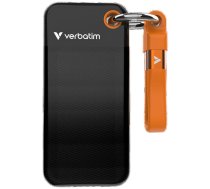 Verbatim External Drive Pocket SSD 512GB - keychain with USB-C 3.2 gen.2 cable, black-orange 32285 (32285)