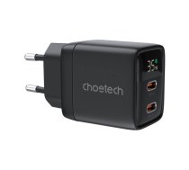 CHOETECH Wall charger GAN3 USB-C+C PD35W  PD6051 (black)  (PD6051)