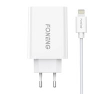 Foneng Fast charger  1x USB EU43 + USB Lightning cable  (EU43 iPhone)