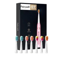 Fairywill Sonic toothbrush with head set and case  FW-507 Plus (pink)  (FW-507pink+travel ca)