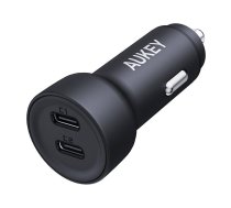 AUKEY Wall charger CC-Y23, 2xUSB-C, 65W (black)  (CC-Y23)