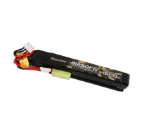 Gens ace 25C 1500mAh 3S1P 11.1V Nunchuck 2X Airsoft Gun Lipo Battery with mini Tamiya Plug  (GEA15003S25T2)