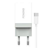 Foneng Fast charger  1x USB K210 + USB Type C cable 1m  (K210 Type-C)