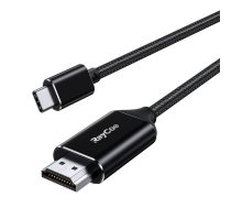 RayCue USB-C to HDMI 2.1 4k60Hz  cable, 2m (black)  (JL-CB108-2M)