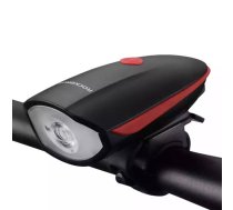 Rockbros Bicycle electronic bell and light  7588 (black and red)  (7588-R)