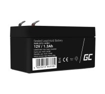 GREEN CELL Maintenance-free AGM VRLA AGM41 12V 1.3Ah Battery (for alarm system, cash register, toy)  (AGM41)