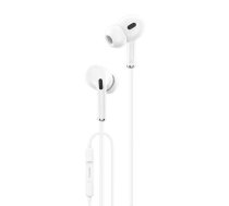 Foneng In-ear headphones, wired  T33, mini jack 3.5mm, microphone (white)  (T33 White)