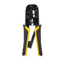 Deli Tools EDL4971 Ethernet Connector Crimping Pliers, 4/6/8P, RJ45/RJ14/RJ12/RJ9  (EDL4971)