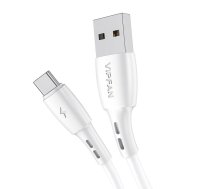 Vipfan USB to USB-C cable  Racing X05, 3A, 1m (white)  (X05TC-1m-white)