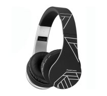 PowerLocus P1 wireless headphones (black and white)  (pwl-p1-blacksilver)