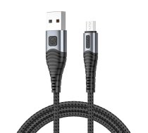 Vipfan USB to Micro USB cable  X10, 3A, 1.2m, braided (black)  (CB-X10MK)