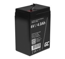 GREEN CELL Maintenance-free AGM VRLA AGM15 6V 4Ah Battery (for alarm system, cash register, toy)  (AGM15)