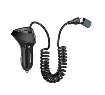 Remax Cabled car charger  RCC328 20V+22,5W PD+QC  (RCC328)