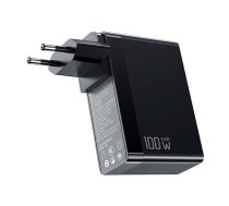 Mcdodo GaN CH-8101 Pro universal UK/US/EU travel charger/adapter, 100W, 2xUSB-C, USB-A (black)  (CH-8101 Pro)