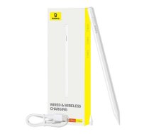 Baseus Pencil – Smooth Writing for Apple iPad, Active Wireless AND Wired Version, White C40169009123-00 (P80015804213-00)