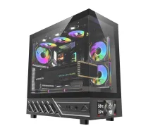 Darkflash DS950V computer case with display (black) + 6 fans (DS950 SCRN BLK +6F)