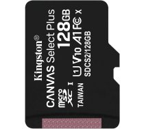 Kingston Canvas Select Plus, microSDXC, 128GB, Class 10, UHS-I, V10 SDCS2/128GBSP 0740617299076