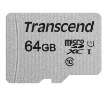 Transcend 300S, microSDXC, 64GB, Cass 10, UHS-I, U1 TS64GUSD300S 0760557841050