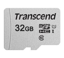 Transcend 300S, microSDHC, 32GB, Class 10, UHS-I, U1 +Adapter TS32GUSD300S-A 0760557842071