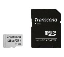 Transcend 300S, microSDXC 128GB, UHS-I, U3, V30 +Adapter TS128GUSD300S-A 0760557842095