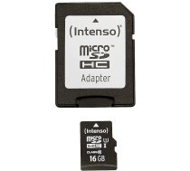 Intenso microSDHC, 16GB, Class 10, UHS-I +Adapter 3423470 4034303019809