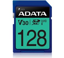 ADATA Premier Pro UHS-I SDXC, 128 GB, Flash memory class 10, U3, V30, 85 MB/s, 100 MB/s ASDX128GUI3V30S-R 4713218463920