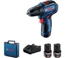Wiertarko-wkrętarka Bosch WIERTARKO-WKRĘTARKA AKUMULATOROWA GSR 12V-30 2*2.0AH | 06019G9000 | 3165140955324