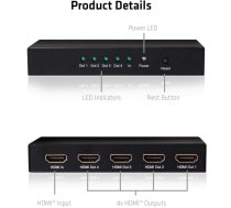 I/O VIDEO SPLITTER HDMI 4PORT/4K60HZ 2.0 UHD CSV-1380 CLUB3D | CSV-1380 | 8719214471002