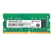 Pamięć do laptopa Transcend JetRam, SODIMM, DDR4, 16 GB, 3200 MHz, CL22 (JM3200HSE-16G) | JM3200HSE-16G | 0760557848578