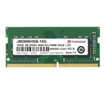 Pamięć do laptopa Transcend JetRam, SODIMM, DDR4, 16 GB, 2666 MHz, CL19 (JM2666HSB-16G) | JM2666HSB-16G | 760557845720