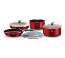 Berlinger Haus KOMPLET GARNKÓW 9-EL. CLICK COOK BERLINGER HAUS METALLIC LINE BURGUNDY BH-6145 | BH-6145 | 5999108407819