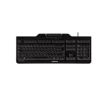 Klawiatura Cherry KC 1000 SC klawiatura USB AZERTY francuski Czarny | JK-A0100FR-2 | 4025112084607