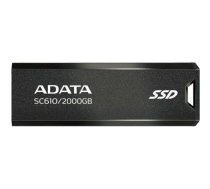 ADATA SC610 USB flash drive 2 TB USB Type-A 3.2 Gen 2 (3.1 Gen 2) Black | SC610-2000G-CBK/RD | 4711085945068