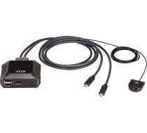 Aten | 2-Port USB-C 4K DisplayPort KVM Switch with Remote Port Selector | US3312 | Warranty 24 month(s) | US3312-AT | 4710469341908