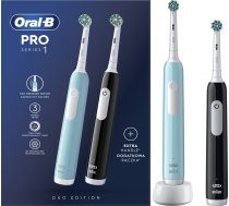 Szczoteczka Oral-B Pro Series 1 Cross Action zestaw 2-pack Black + Blue Black/Blue | 602119 | 8001090915252
